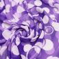 Preview: Fabric chiffon crepe blouse fabric dress fabric with dots circles design purple white