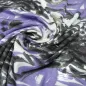 Preview: stoff-viskose-jersey-mit-blumen-abstrakt-design-weiss-flieder-lavendel-grau-kleiderstoff