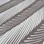 Preview: Viscose Jersey Fabric with Abstract Stripe Design, Brown, Ecru - Dress Fabric for Children