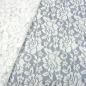 Preview: Stoff leichter Bi-Stretch Spitze Spitzenstoff mit Blumenmuster wollweiß off-white Kleiderstoff Hochzeitsstoff
