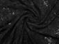 Preview: Stoff Spitze Spitzenstoff elastisch mit Blumenmuster schwarz Kleiderstoff Gothic