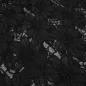 Preview: Stoff Spitze Spitzenstoff elastisch mit Blumenmuster schwarz Kleiderstoff Gothic
