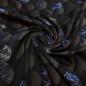 Preview: Fabric cotton jersey 3D balls marbles design black brown blue beige dress fabric