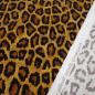 Preview: Stoff Baumwolle Jersey Leo Print Tierprint braun lehm curry schwarz Kleiderstoff