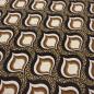 Preview: Stoff Baumwolle Jersey mit Leo Tierfellmuster Design Ornamente beige braun sand schwarz Kleiderstoff Kinderstoff
