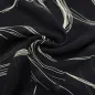 Preview: Fabric 100% viscose chiffon georgette with abstract circles geometric pattern design black vanilla-sand blouse fabric dress fabric
