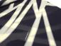 Preview: Fabric 100% viscose chiffon georgette with abstract geometric pattern design navy blue vanilla sand blouse fabric dress fabric