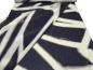 Preview: Fabric 100% viscose chiffon georgette with abstract geometric pattern design navy blue vanilla sand blouse fabric dress fabric