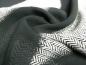 Preview: Stoff Viskose Chiffon Georgette mit abstrakten Design Druck grau weiß Blusenstoff Kleiderstoff