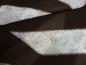 Preview: Stoffe 100% Viskose Chiffon Georgette Abstrakt-Print braun weiß Kleiderstoff Blusenstoff