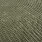 Preview: Stoff Cord mit Faux Fellabseite khaki oliv Breitcord Jackenstoff Mantelstoff