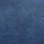 Preview: Stoff Cord mit Faux Fellabseite jeans blau Breitcord Jackenstoff Mantelstoff