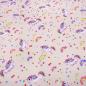 Preview: Stoff Baumwolle Jersey Einhörner Regenbogen Blüten zart rosa bunt Kinderstoff Kleiderstoff