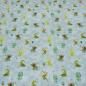 Preview: Fabric cotton french terry sweatshirt fabric summer sweat cute dragons green blue colorful dress fabric children's fabric