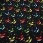 Preview: Fabric cotton jersey Ghost Cats Grinsekataze design black red turquoise yellow green children's fabric dress fabric