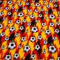 Preview: Fabric cotton jersey football soccer design black red gold white children's fabric dress fabric