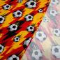 Preview: Fabric cotton jersey football soccer design black red gold white children's fabric dress fabric