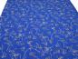 Preview: Fabric remnant 21 cm x 155 cm viscose jersey floral design royal blue brown gray white dress fabric