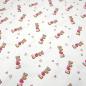 Preview: Fabric cotton jersey neon love hearts design white pink neon pink colorful dress fabric children's fabric