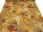Preview: Stoff 100% Viskose Chiffon Georgette mit Sonnenblumen Blumenmuster Abstrakt Design ocker braun beige orange bunt Blusenstoff Kleiderstoff