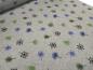 Preview: Fabric sweatshirt fabric with alpine fleece off side with dandelions design gray melange green blue black children's fabric clothing fabric hoodie fabric