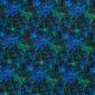 Preview: Stoff Baumwolle Sweatshirtstoff mit Galaxy Weltraum All Space Sterne Design schwarz grün blau Kinderstoff Kleiderstoff Hoodiestoff