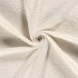 Preview: Stoff schwerer Bouclé Mantelstoff Kleiderstoff wollweiß creme ecrú Dekostoff