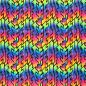 Preview: Stoff Baumwolle Sweatshirtstoff abstrakt Design geometrische Muster schwarz multicolor bunt Kinderstoff Kleiderstoff Hoodiestoff