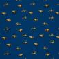Preview: Fabric cotton jersey excavator truck construction site vehicles blue yellow black children's fabric clothing fabric