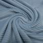 Preview: Stoff Strick Breitcord Stretch Meterware mit 5 mm Rippe uni hellblau Kleiderstoff Kinderstoff