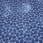Preview: Stoff Baumwolle Denim Batik Stickerei jeans blau weiß Blusenstoff Kleiderstoff