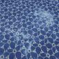 Preview: Stoff Baumwolle Denim Batik Stickerei jeans blau weiß Blusenstoff Kleiderstoff