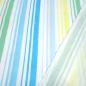 Preview: Fabric cotton muslin gauze burp cloth with beach stripe design white blue turquoise yellow green striped blouse fabric dress fabric children's fabric
