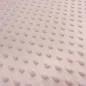 Preview: Fabric fluffy cuddly fleece Minky with 3D Bubbels Boppel points design old pink children's fabric dress fabric