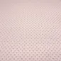 Preview: Fabric fluffy cuddly fleece Minky with 3D Bubbels Boppel points design old pink children's fabric dress fabric