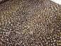 Preview: Fabric cotton jersey with animal fur motif leo design brown clay white black dress fabric