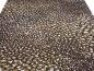 Preview: Fabric cotton jersey with animal fur motif leo design brown clay white black dress fabric