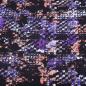 Preview: Fabric viscose jersey with abstract design purple black salmon blue white dress fabric