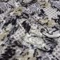 Preview: Fabric viscose jersey flowers abstract black white gray beige dress fabric