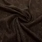 Preview: Stoff Spitze Spitzenstoff mit Blumenmuster braun dunkelbraun schoko Kleiderstoff