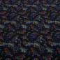 Preview: Stoff Baumwolle French Terry Sommersweatshirtstoff Dino Dinosaurier Design schwarz multicolor bunt Kinderstoff Kleiderstoff