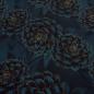 Preview: Stoff Baumwolle Jersey Blumen Blüten Madita Design petrol-blau bunt Kleiderstoff Kinderstoff