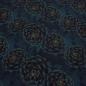 Preview: Stoff Baumwolle Jersey Blumen Blüten Madita Design petrol-blau bunt Kleiderstoff Kinderstoff