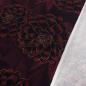 Preview: Stoff Baumwolle Jersey Blumen Blüten Madita Design bordeaux bunt Kleiderstoff Kinderstoff