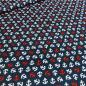Preview: Cotton poplin fabric with maritime anchor design in navy blue white and red dress fabric blouse fabric decorative fabric