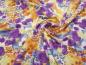 Preview: Stoff Viskose Jersey Blumen Rosen Design gelb orange lila blau bunt Kleiderstoff