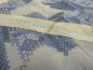 Preview: Stoff Blusenstoff Chiffon Abstrakt Patchwork Bestickung blau ecrú Kleiderstoff