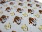 Preview: Stoff Baumwolle Jersey Pets Duke Max Snowball Cloe grau bunt Kinderstoff Kleiderstoff