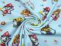Preview: Fabric cotton jersey with license print Paw Patrol light blue colorful children's fabric dress fabric