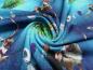 Preview: Fabric cotton jersey Disney ice queen Frozen Anna Elsa blue green colorful children's fabric dress fabric